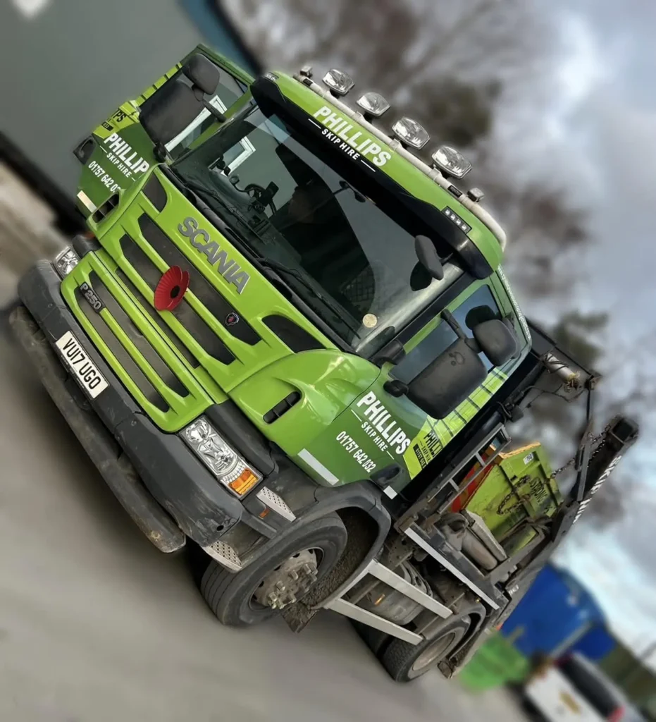 Phillips Waste Management - Angled Truck - Phillips Waste Management Phillips Waste Management - Angled Truck